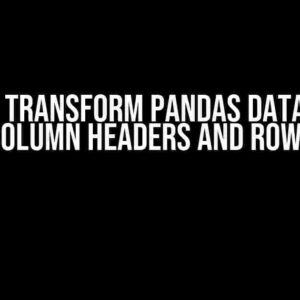 How to Transform Pandas Dataframe: Column Headers and Rows