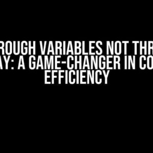 Loop through Variables Not through an Array: A Game-Changer in Coding Efficiency