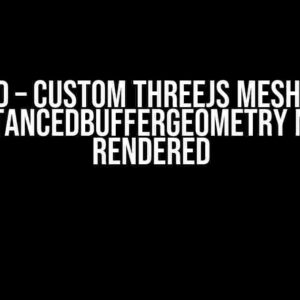 SOLVED – Custom threejs Mesh class with InstancedBufferGeometry not being rendered