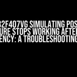 STM32F407VG Simulating Positive Quadrature Stops Working after Setting Frequency: A Troubleshooting Guide